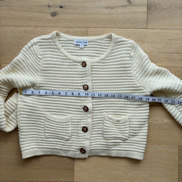 Gemma + Jane Aritzia Babaton look alike Women's Buttoned Cardigan Sweater - Picture 7 of 8